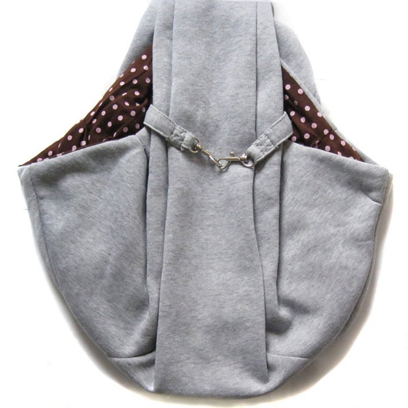 Grtdrm Pet Sling Carrier Bag Travel Tote for Cats Dogs, Up to 16 lbs (Gray) - Image 3